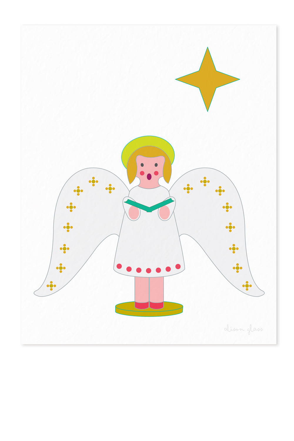 chorus angel in art print
