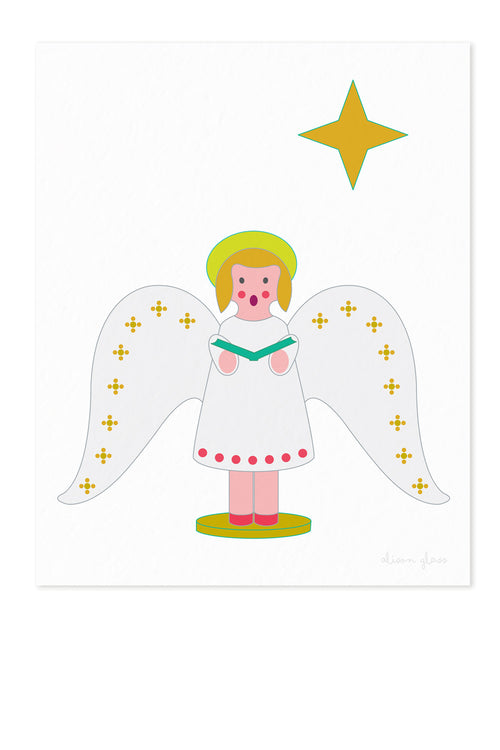 chorus angel in art print