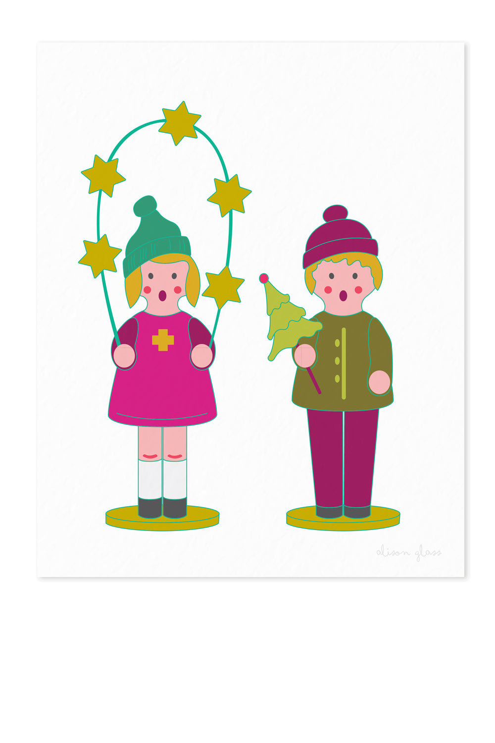 chorus children art print