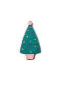 jade holiday tree enamel pin