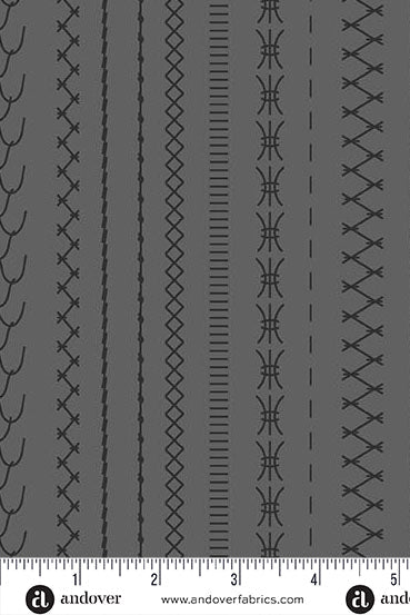 PRESALE - Jinny Yardage - Crazed in Charcoal