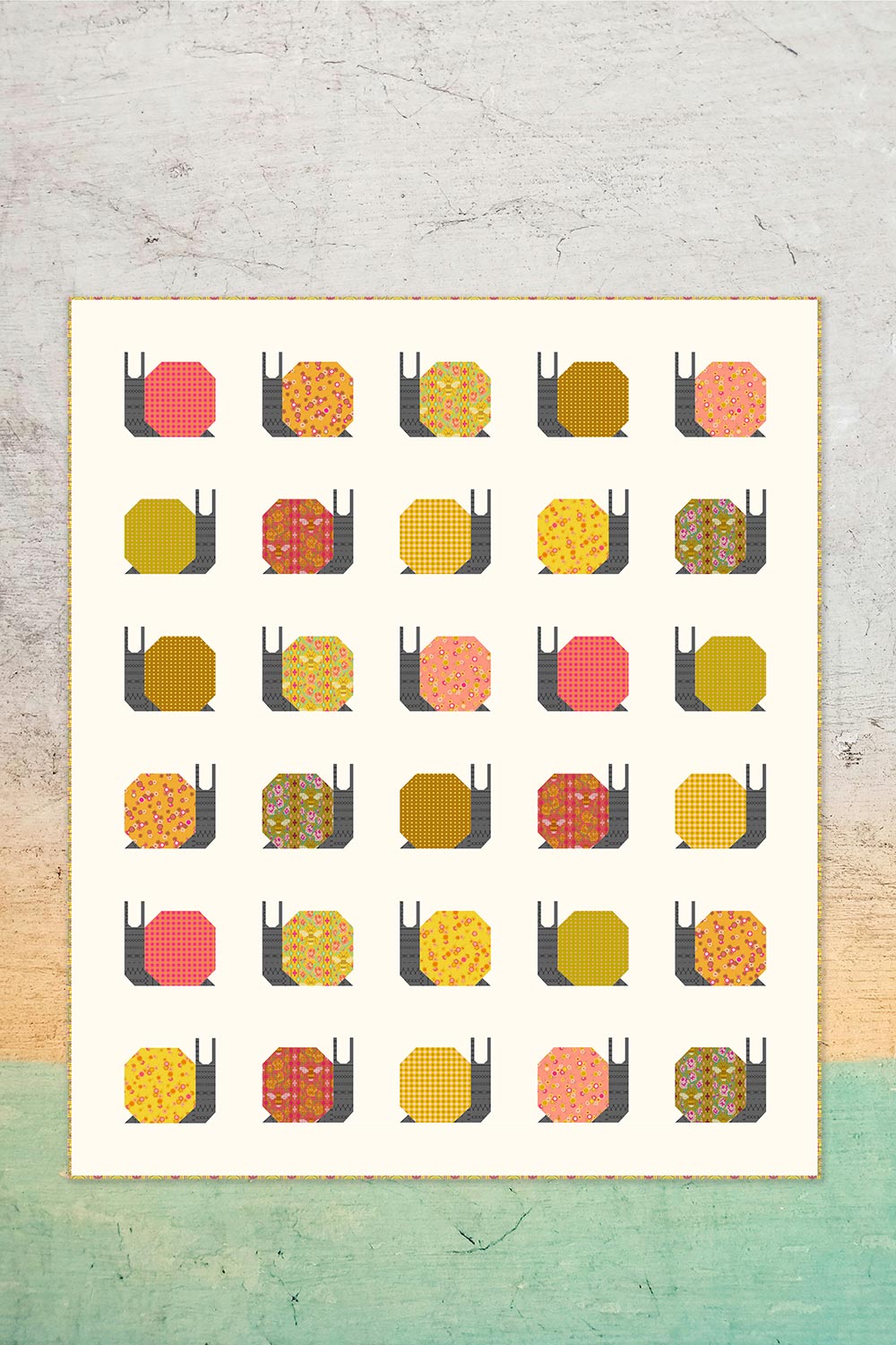 Jinny's Garden Snails Quilt Kit - Presale