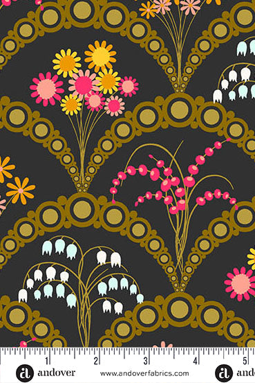 PRESALE - Jinny Yardage - Greenvalley in Raven