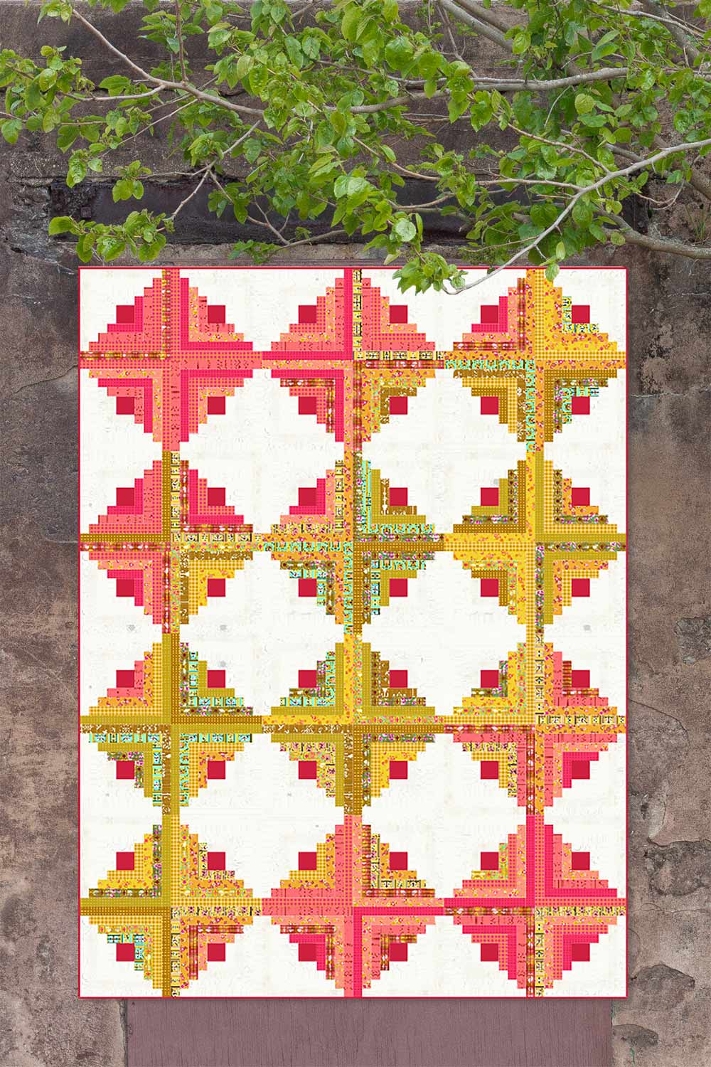 Log Cabin Quilt Kit in Jinny