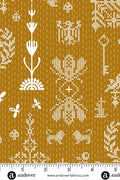 PRESALE - Jinny Yardage - Redwork in Amber