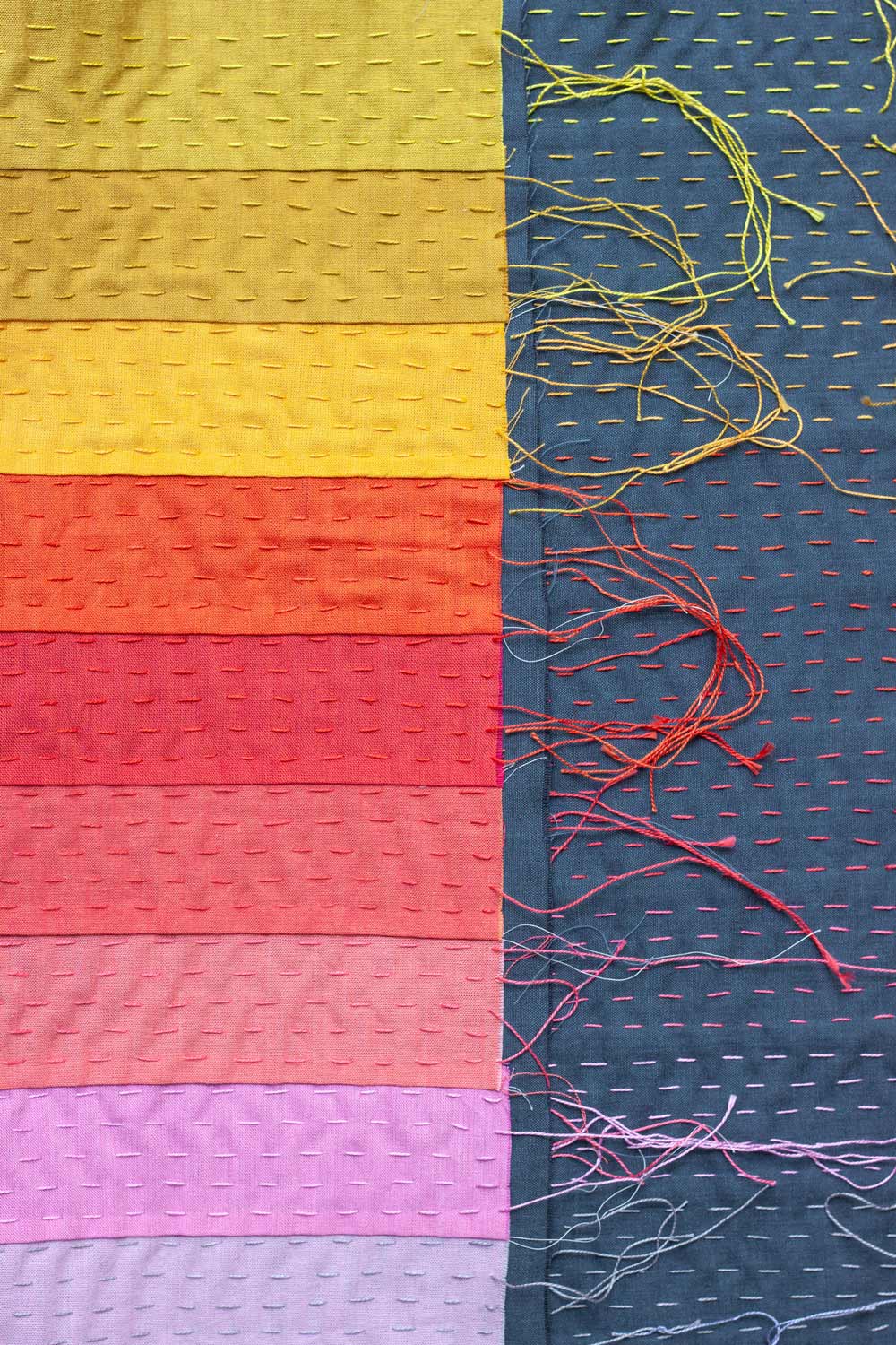 alison glass and wonderfil kantha quilt project