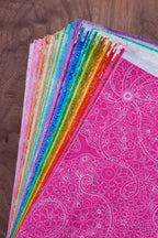 kantha workshop rainbow squares kit