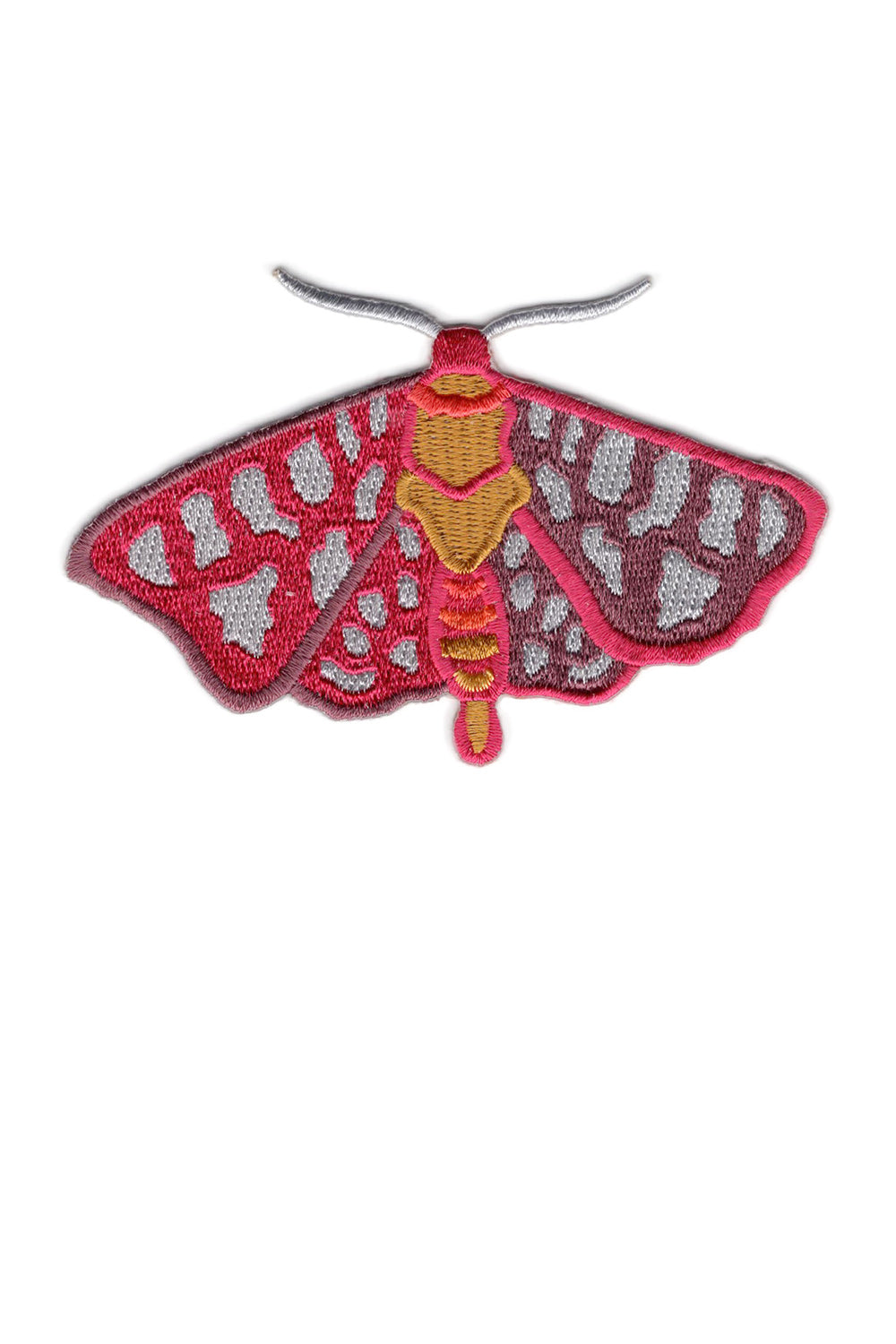 fuschia and marsala moth patch