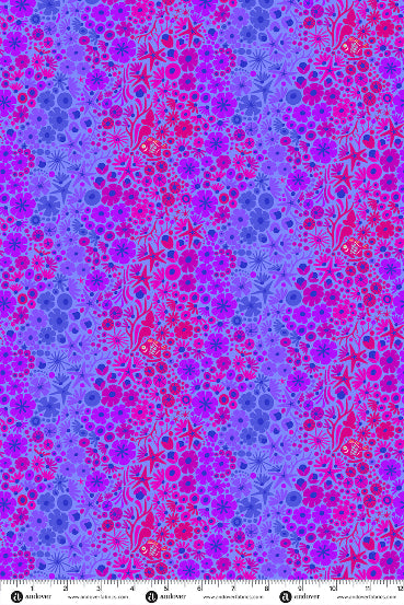 PRESALE - Menagerie Yardage - Fish in Bluebonnet