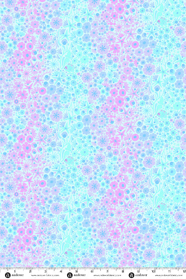 PRESALE - Menagerie Yardage - Fish in Lighter Pool