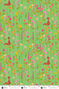 PRESALE - Menagerie Yardage - Fox in Light Grass