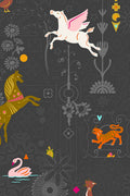 PRESALE - Menagerie Yardage - Menagerie in Night WIDEBACK