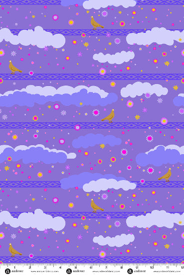 PRESALE - Menagerie Yardage - Pigeon in Galaxy