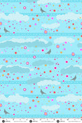 PRESALE - Menagerie Yardage - Pigeon in Light Pool