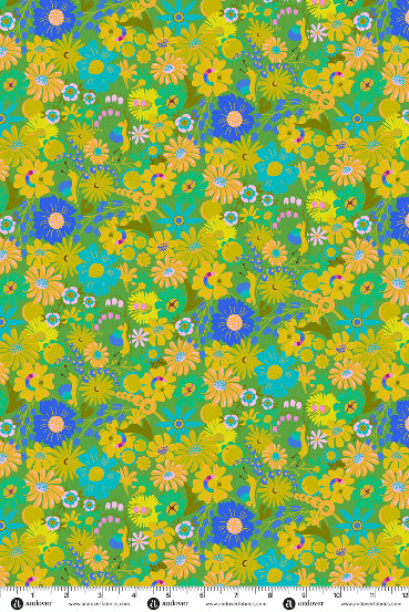 PRESALE - Menagerie Yardage - Snail in Grass