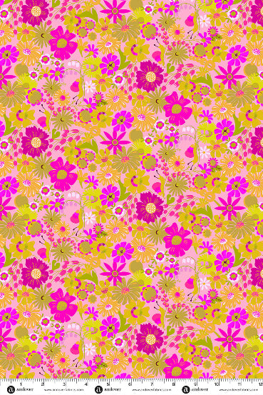 PRESALE - Menagerie Yardage - Snail in Light Strawberry
