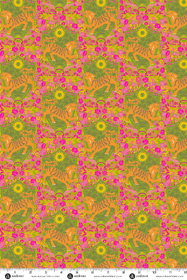 PRESALE - Menagerie Yardage - Tiger in Jungle