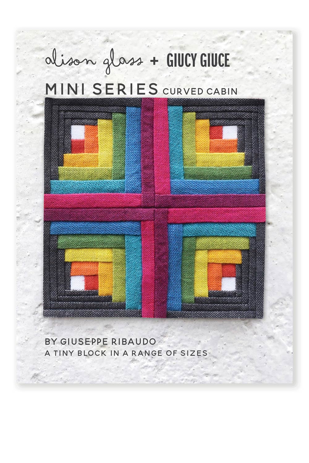 mini series curved log cabin quilt pattern