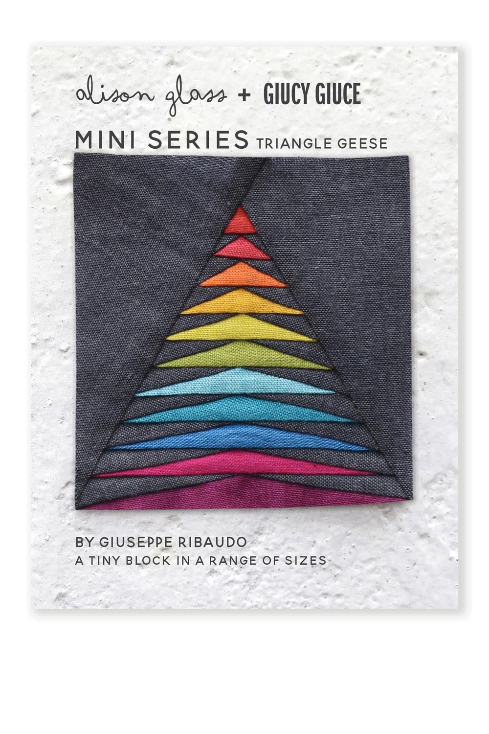 mini series triangle geese quilt pattern