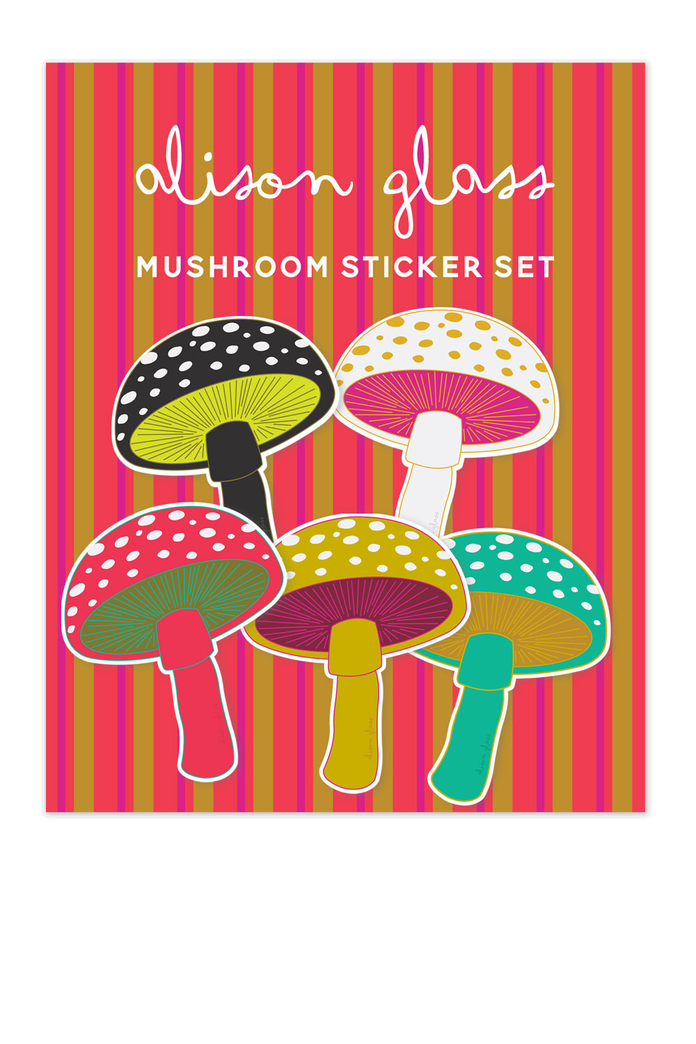 mushroom sticker pack