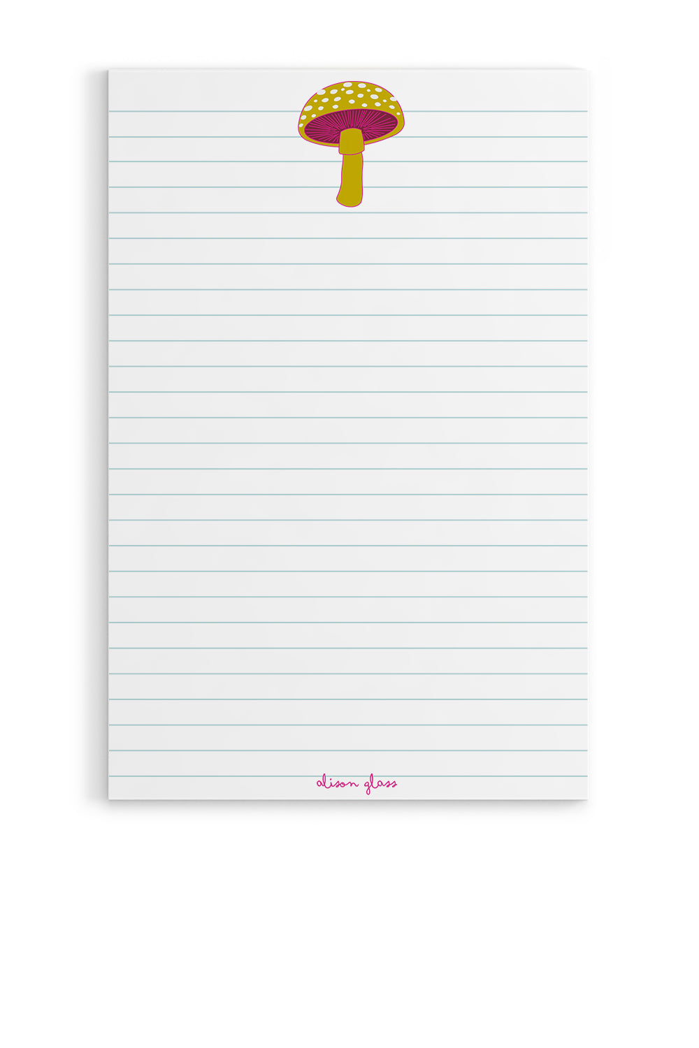 mushroom notepad