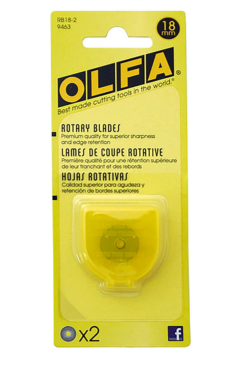 18mm olfa rotary cutter blades