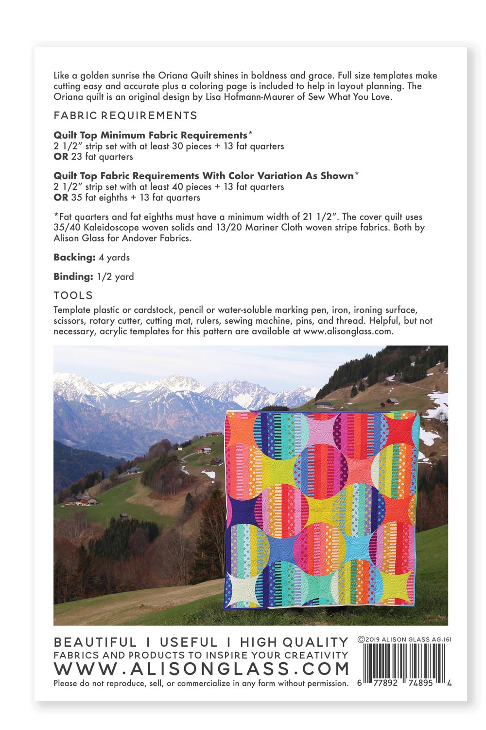 oriana quilt pattern