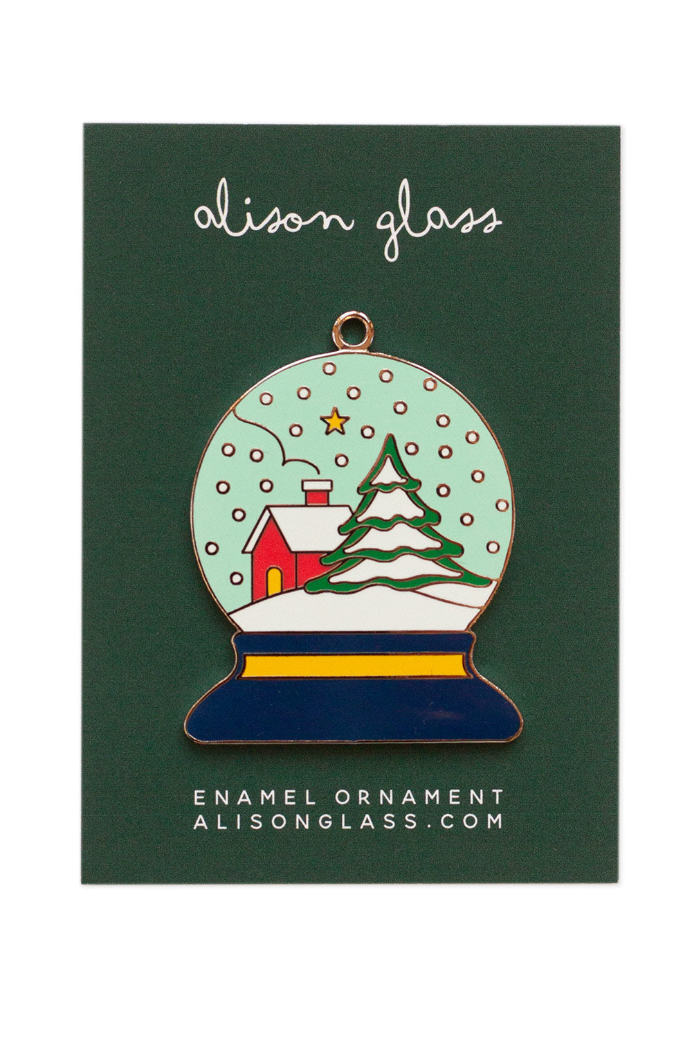 snow globe ornament