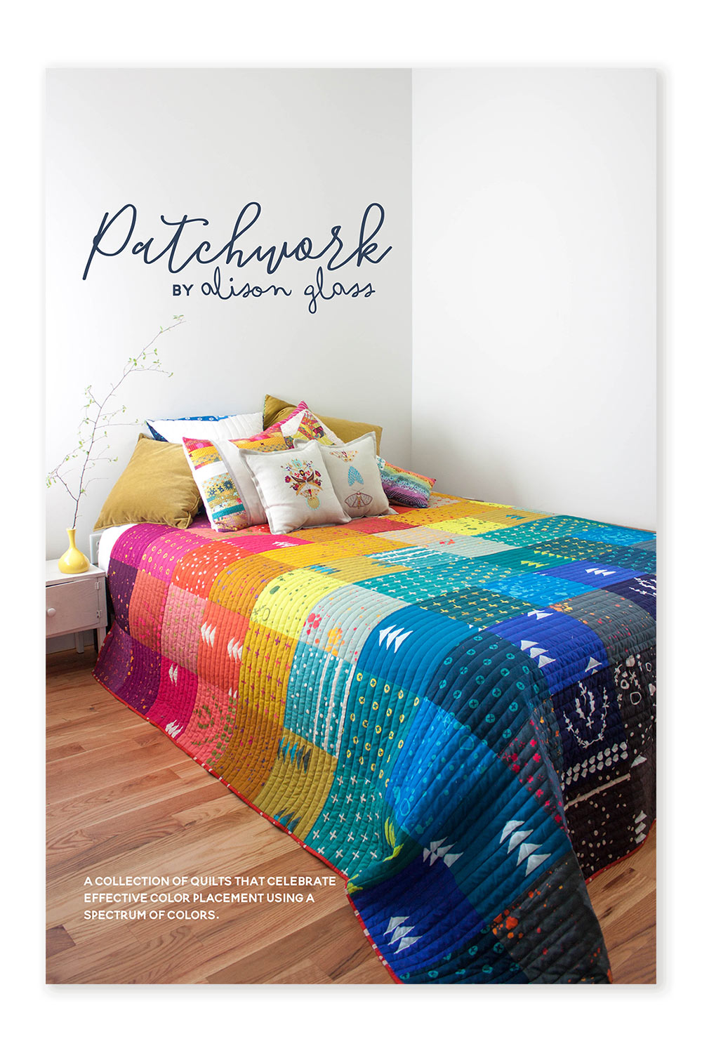 patchwork quilt pattern and color theory lesson