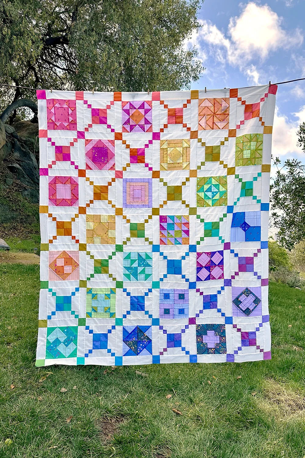 patchwork palooza quilt kit in Sun Print 2026