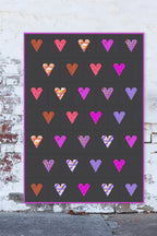 postmark heart quilt dark version