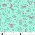 postmark yardage philately in aqua