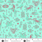 postmark yardage philately in aqua