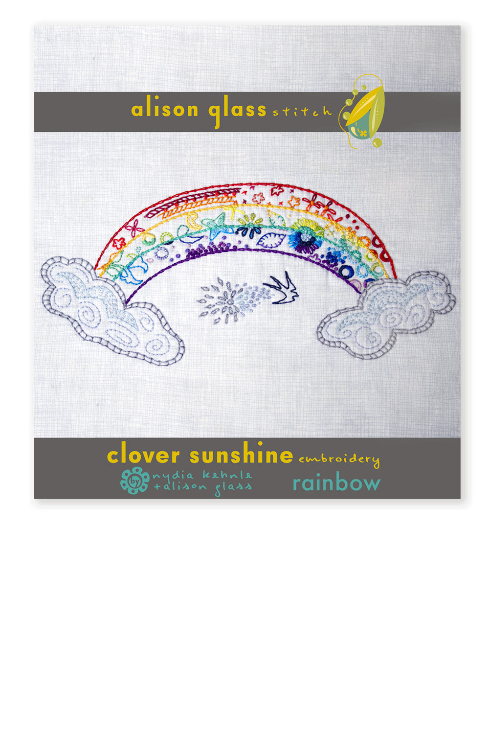 rainbow embroidery cover