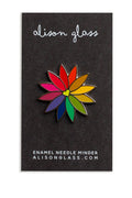 rainbow flower needle minder