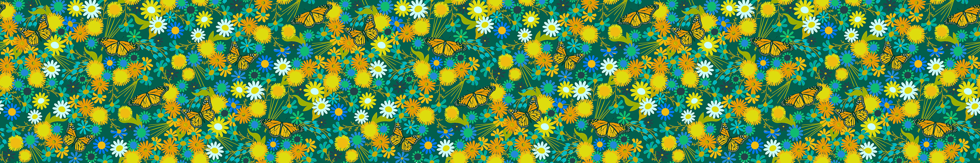 PRESALE - Redwood Wideback Yardage - Monarch in Grove WIDEBACK