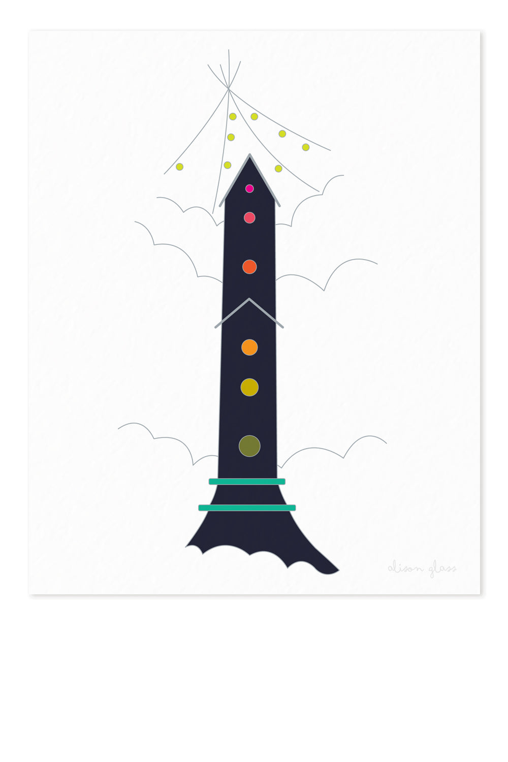 treehouse art print