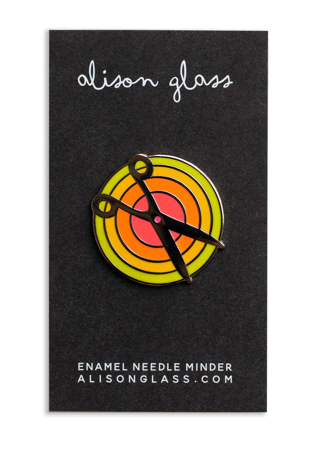 lime scissors needle minder
