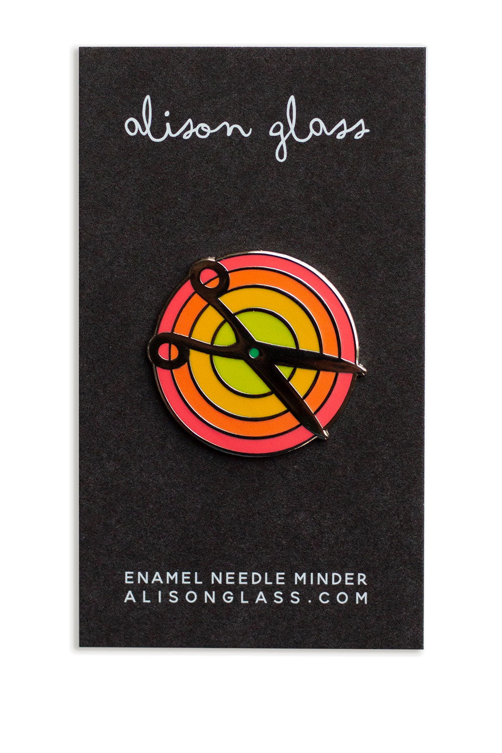 pink scissor needle minder