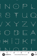 deco letters in deep tea from the scrawl collection by giucy giuce
