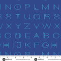 deco letters in electric blue from the scrawl collection by giucy giuce