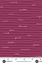longhand in malbec from the scrawl collection by giucy giuce