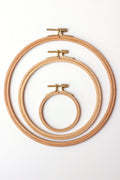 beech embroidery hoops