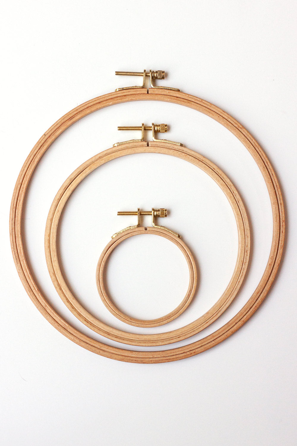 beech embroidery hoops