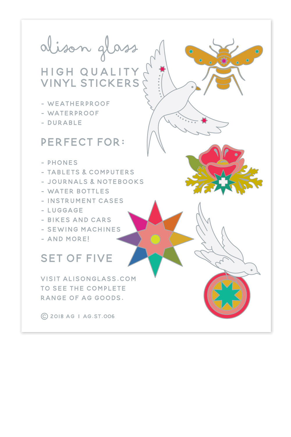 seventy six sticker pack back