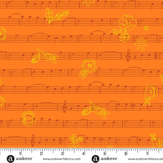 singalong in marigold from the soliloquy collection by alison glass
