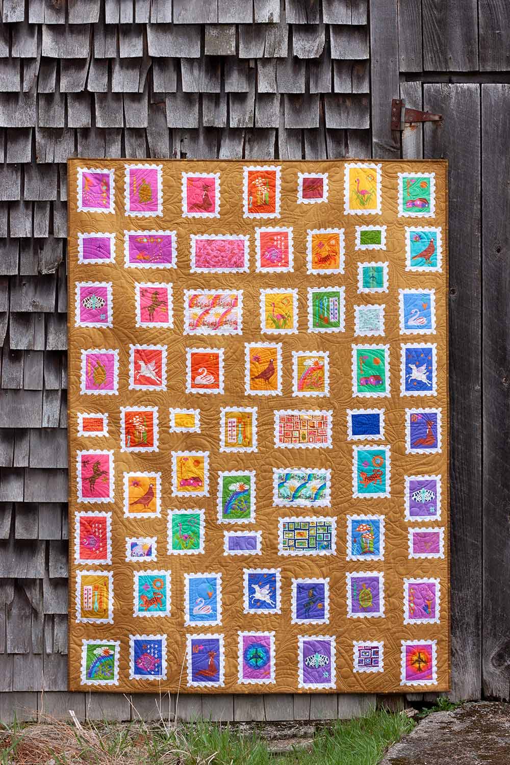 stamp quilt all over layout