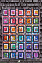 stamp quilt fancy sashing layout