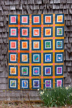 stamp quilt simple sashing layout