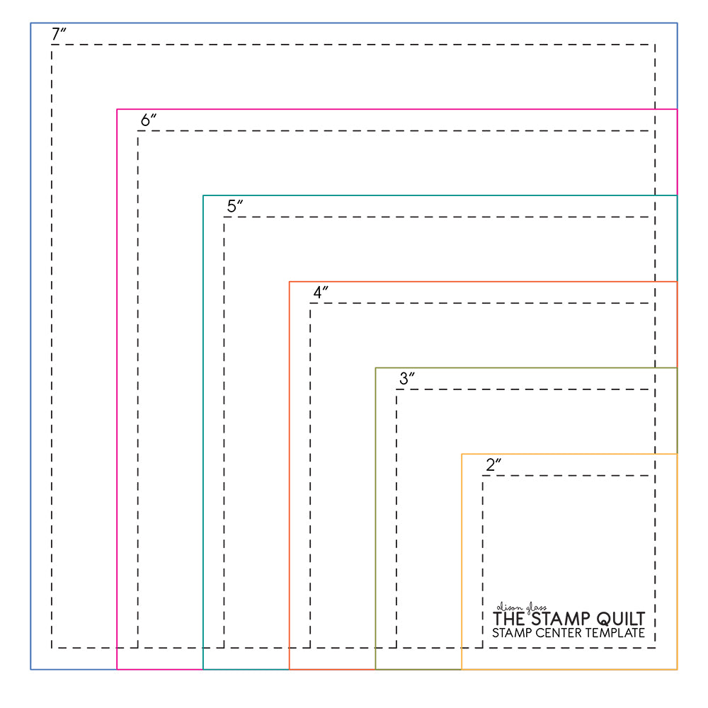 stamp center ruler